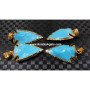 Turquoise 1 Inch Electroplated Arrowhead Pendants