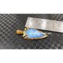 Opalite 1 Inch Electroplated Arrowhead Pendants