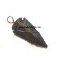 Fancy Jasper Copper Wire Cross Wrapped Arrowhead Pendants - Handcrafted Natural Stone Jewelry