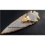 Chicago Bull Embossed Electroplated Arrowhead Pendant | Exclusive Jewelry Collection"