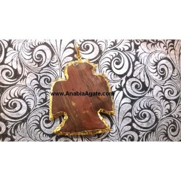 ThunderBird Electroplated Arrowhead Pendant - Handcrafted Jewelry