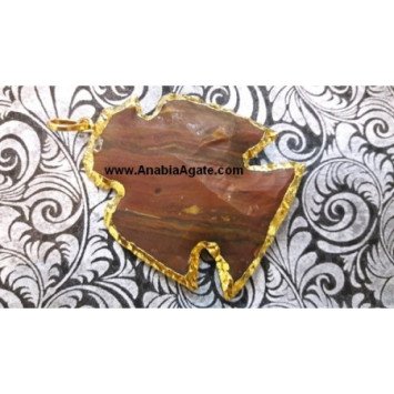 ThunderBird Electroplated Arrowhead Pendant - Handcrafted Jewelry