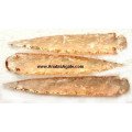 6-Inch Peach Color Glass Arrowheads