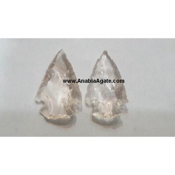 1 Inch Glass Arrowheads - Unique Handcrafted Decor