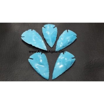 2-Inch Gemstone Turquoise Arrowheads | Bulk Supply - High-Quality Wholesale Arrowheads