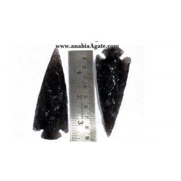 Black Obsidian 3 Inch Arrowheads