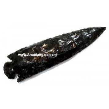 Black Obsidian 6 Inch Arrowheads