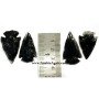 Black Obsidian 1 Inch Arrowheads