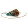 Mix Gemstone Six Facet Orgone Pendulum with Chakra Chain - Bulk Supply