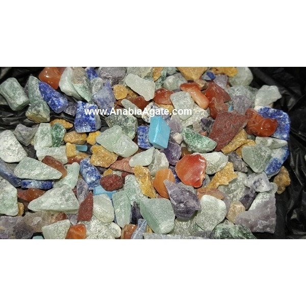Mix Gemstone Raw Chips - Wholesale