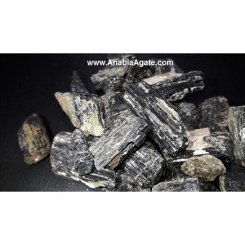 High-Quality Raw Black Tourmaline Stones for Spiritual Protection and Energy Cleansing