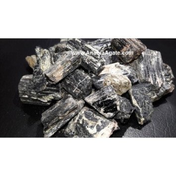 High-Quality Raw Black Tourmaline Stones for Spiritual Protection and Energy Cleansing