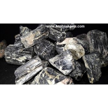 High-Quality Raw Black Tourmaline Stones for Spiritual Protection and Energy Cleansing
