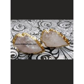 Rose Quartz Arrowhead Earrings | Handcrafted Gemstone Jewelry
