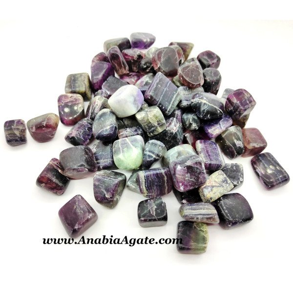 Purple Fluorite Tumbled Stones - Healing Crystals, Chakra Balancing