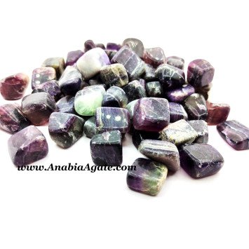 Purple Fluorite Tumbled Stones - Healing Crystals, Chakra Balancing