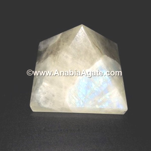 Rainbow Moonstone Baby Pyramid - Natural Healing Crystal