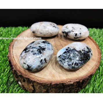 Rainbow Moonstone Oval Stone - Natural Healing Crystal