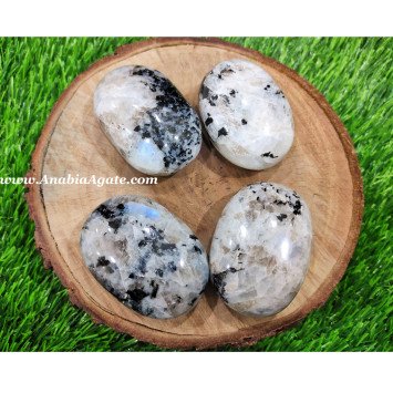 Rainbow Moonstone Oval Stone - Natural Healing Crystal