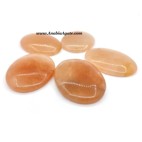 Red Aventurine Oval Polished Stones - Natural Crystal Healing Gemstones
