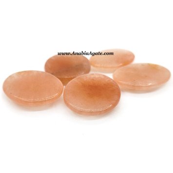 Red Aventurine Oval Polished Stones - Natural Crystal Healing Gemstones