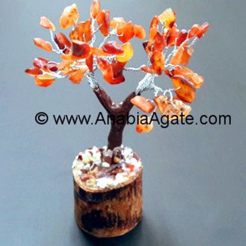 Red Carnelian Gemstone 60 Chips Tree - Enhance Your Space