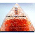 Red Carnelian Orgone Pyramid - Energize Your Space