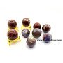 Red Petrified Wood Small Size Balls | Decorative Stones | Home Decor