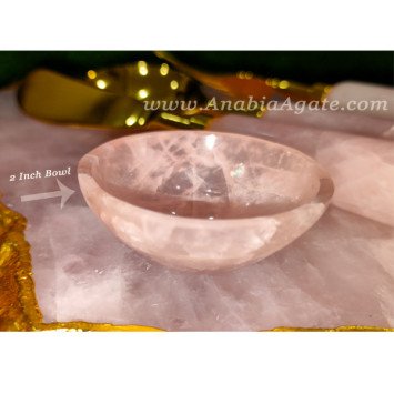 Rose Quartz Platter with Cutlery Set & Rose Quartz Bowl | Elegant Diningware Set