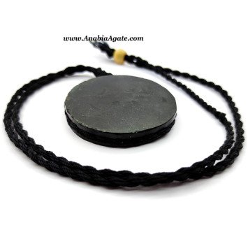 Black Tourmaline Round Shape Netted Necklace | Handcrafted Gemstone Jewelry