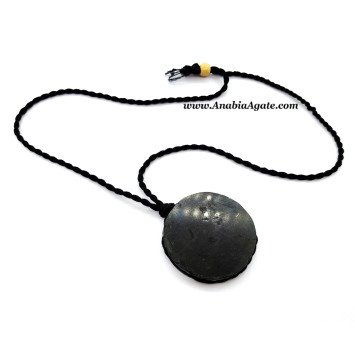 Black Tourmaline Round Shape Netted Necklace | Handcrafted Gemstone Jewelry