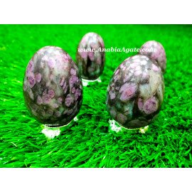 Pink Garnet Gemstone Eggs - Exquisite Natural Healing Crystals