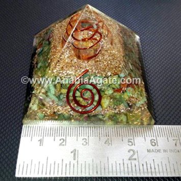 Ruby Fuchsite Orgone Pyramid - Powerful Crystal Energy Enhancer