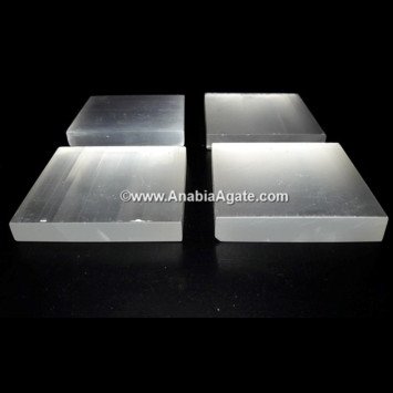 Square Selenite Charging Plates - Energize Your Space