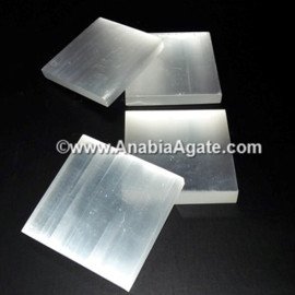 Square Selenite Charging Plates - Energize Your Space