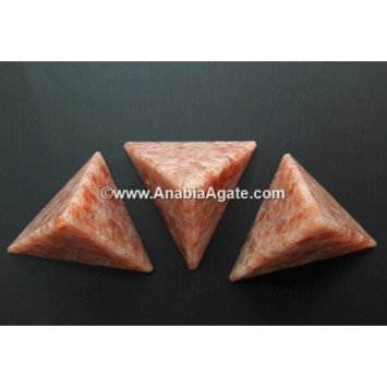 Sunstone Tetrahedron Shape - High-Quality Crystals