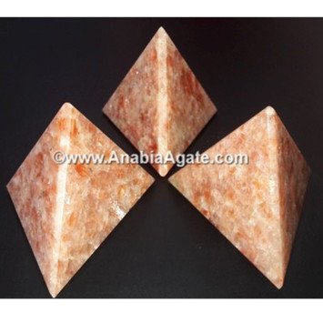 Sunstone Tetrahedron Shape - High-Quality Crystals