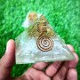Selenite Orgone Pyramid (65-75mm) for Enhanced Energy Flow