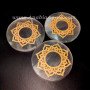 Selenite Laser Engraved Charging Plate - Natural Crystal Energy Plate