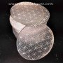 Selenite Flower of Life Engraved Charging Plate - Energize Your Space