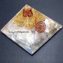 Selenite Orgone Pyramid (60-65mm) - Harmonize Your Space