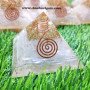 Selenite Orgone Pyramid - Healing Crystal Energy Generator