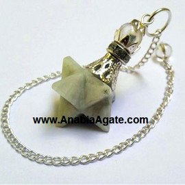 Serpentine Merkaba Pendulum - Sacred Energy Tool for Divination and Healing