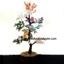 Seven Chakra Gemstone Tree with Sparrows - Balance Your Energies