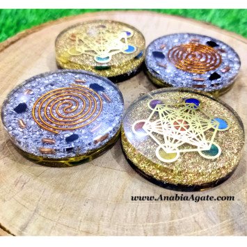 Seven Chakra Metatron Cube Symbol Orgone Pendant