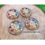 Seven Chakra Orgone Pendant with Cho Ku Rei Symbol - Balance Energy Necklace