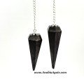 Shungite Faceted Pendulum for Healing & Energy Work