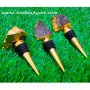 Natural Smoky Quartz Bottle Stopper - Unique Handcrafted Barware Accessory