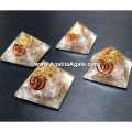 Smoky Quartz Orgone Baby Pyramid for Energy Healing and Protection