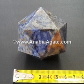 Sodalite Icosahedron Shape - Healing Crystal for Clarity and Intuition